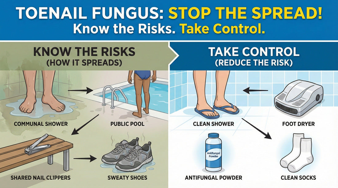 The Stealth Spreader: How Toenail Fungus Actually Spreads